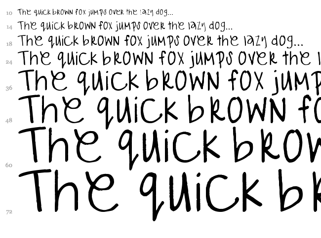 Gabiies Handwritting font waterfall